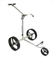 Kingfisher® K2, Golftrolley elektrisch und schnell-klappbar, Bedienung durch Drehregler, 42mm High-Tech-Antriebe "Made in Germany", Bergabfahrbremse